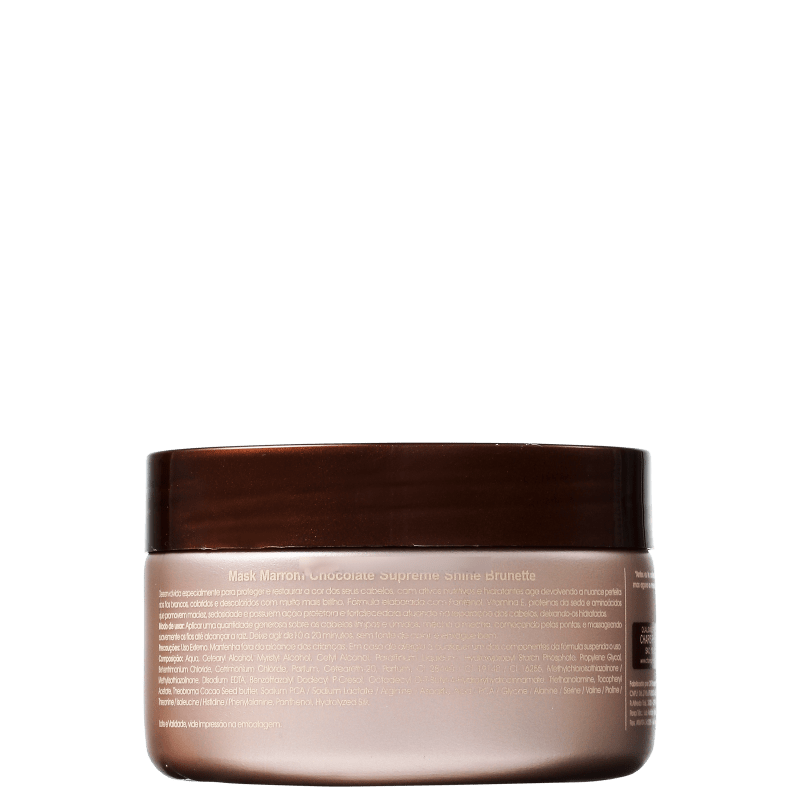 Charis Supreme Shine Brunette Mask Marrom Chocolate - Máscara de Tratamento 300g