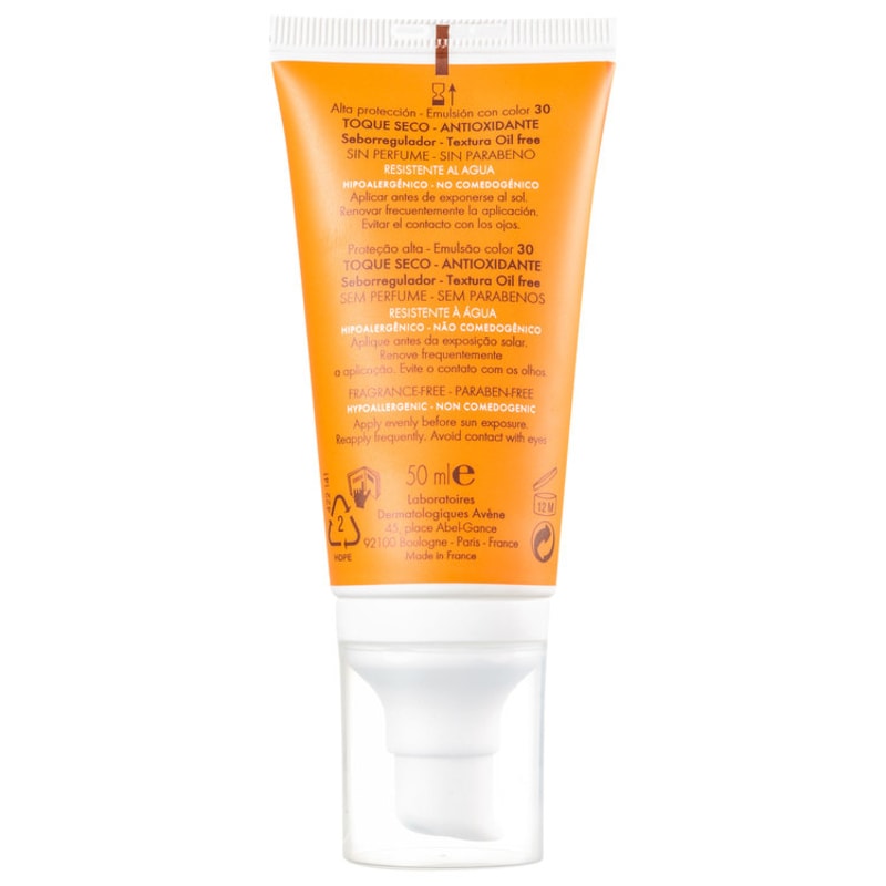 Avène High Protection Tinted FPS 30 - Protetor Solar com Cor 50ml
