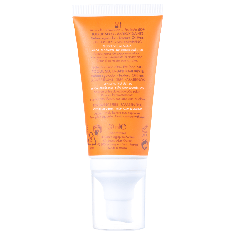Avène Very High Protection Oil Free FPS 50 - Protetor Solar Facial 50ml