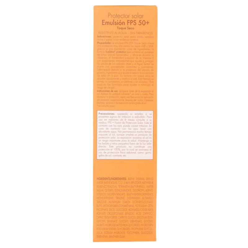 Avène Très Haute Protection Emulsion FPS 50+ - Protetor Solar Facial em Emulsão 50ml