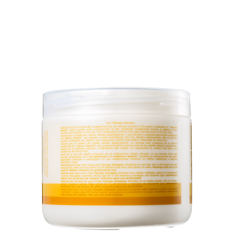 Yellow Liss Therapy Mask - Máscara de Tratamento 500g