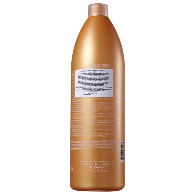 Alfaparf Precious Oil Tradition Anti-Frizz - Shampoo 1000ml