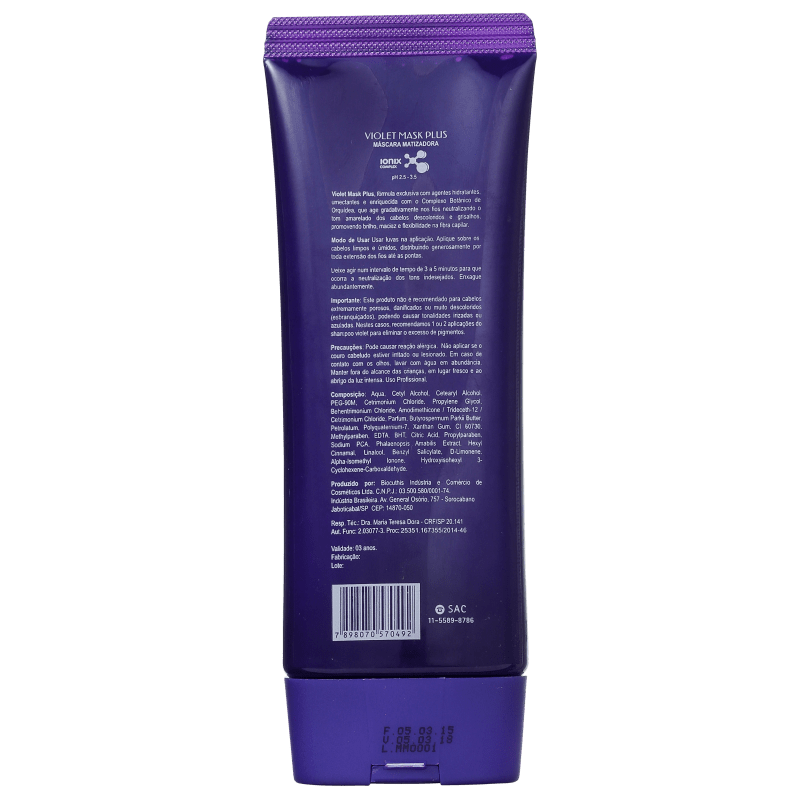 Mediterrani Violet Mask - Máscara Matizadora 200g