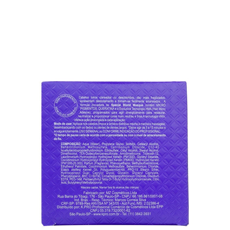 K.Pro Special Blond Masque - Máscara de Tratamento 165g