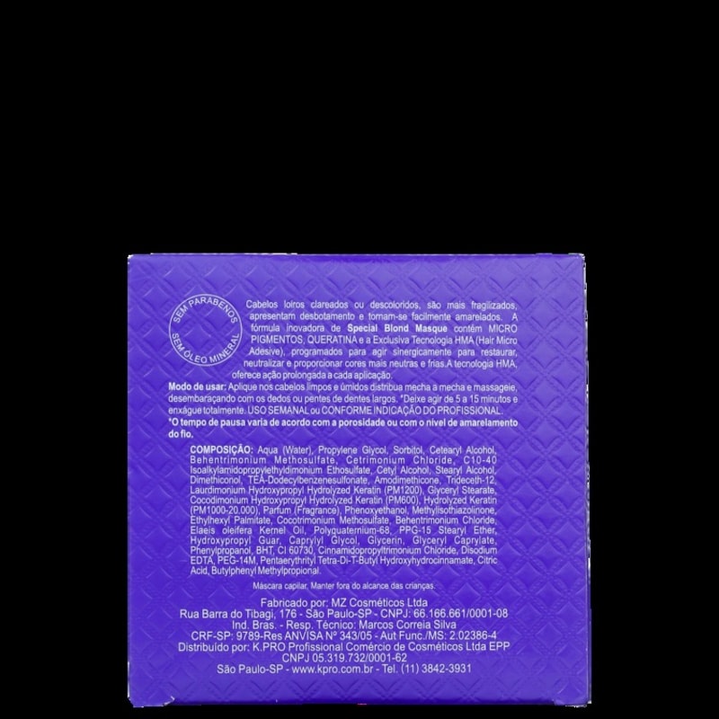 K.Pro Special Blond Masque - Máscara de Tratamento 165g