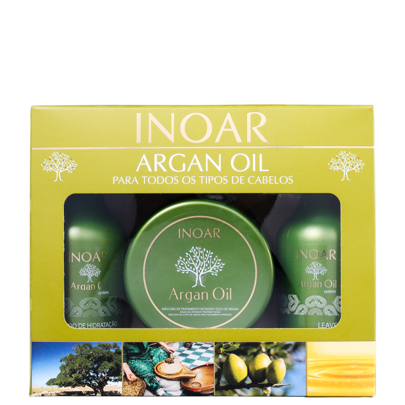 Inoar Argan Oil Hair Kit (3 Produtos)