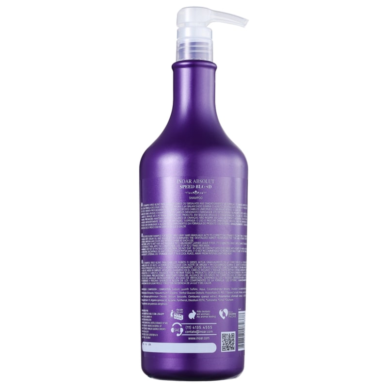 Inoar Absolut Speed Blond - Shampoo 1000ml