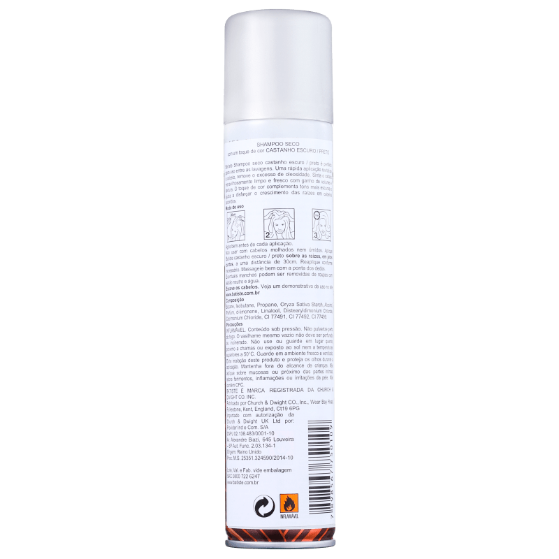 Batiste Castanho - Shampoo Seco 200ml
