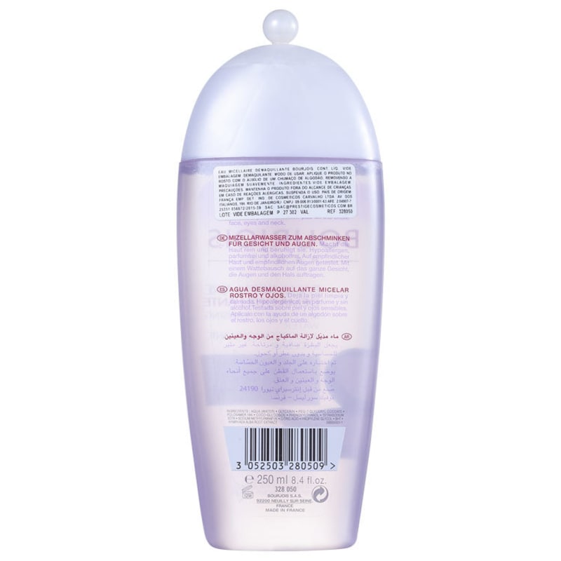 Bourjois Eau Micellaire Démaquillant - Água Demaquilante 250ml