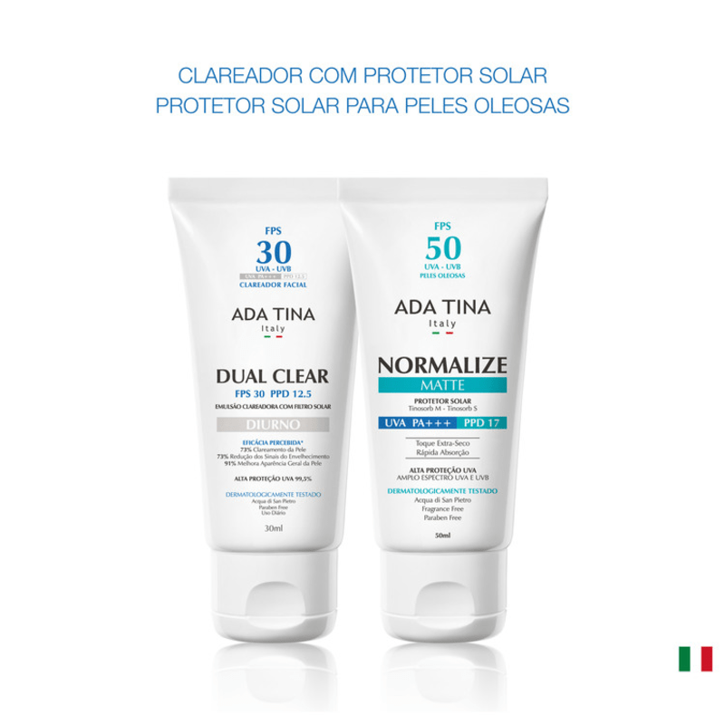 Kit Ada Tina Dual Clear Normalize Matte (2produtos)