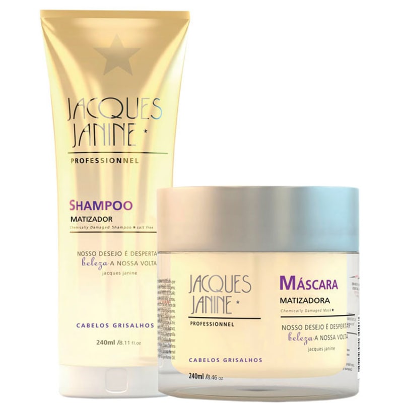 Jacques Janine Professionnel Matizador Cabelos Grisalhos Kit (2 Produtos)