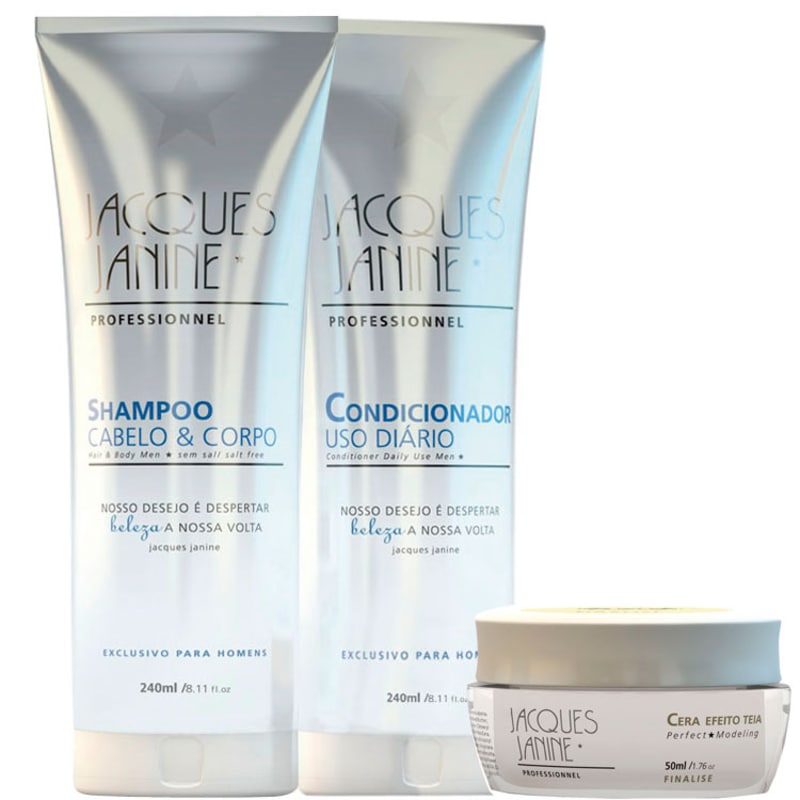 Jacques Janine Professionnel Exclusivo para Homens Cera Kit (3 Produtos)