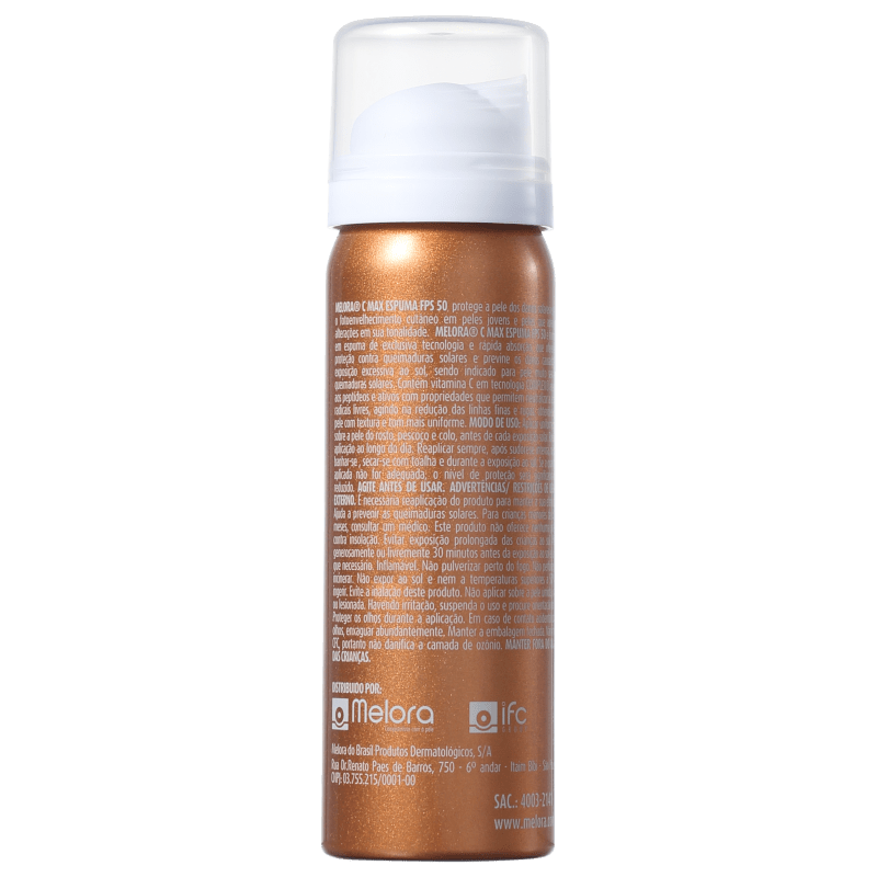 Melora Melora C Max Espuma FPS 50 - Protetor Solar Facial 45ml