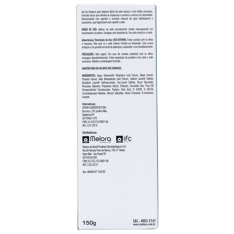 Melora Duo Retix Cleanser - Gel de Limpeza Facial 150ml