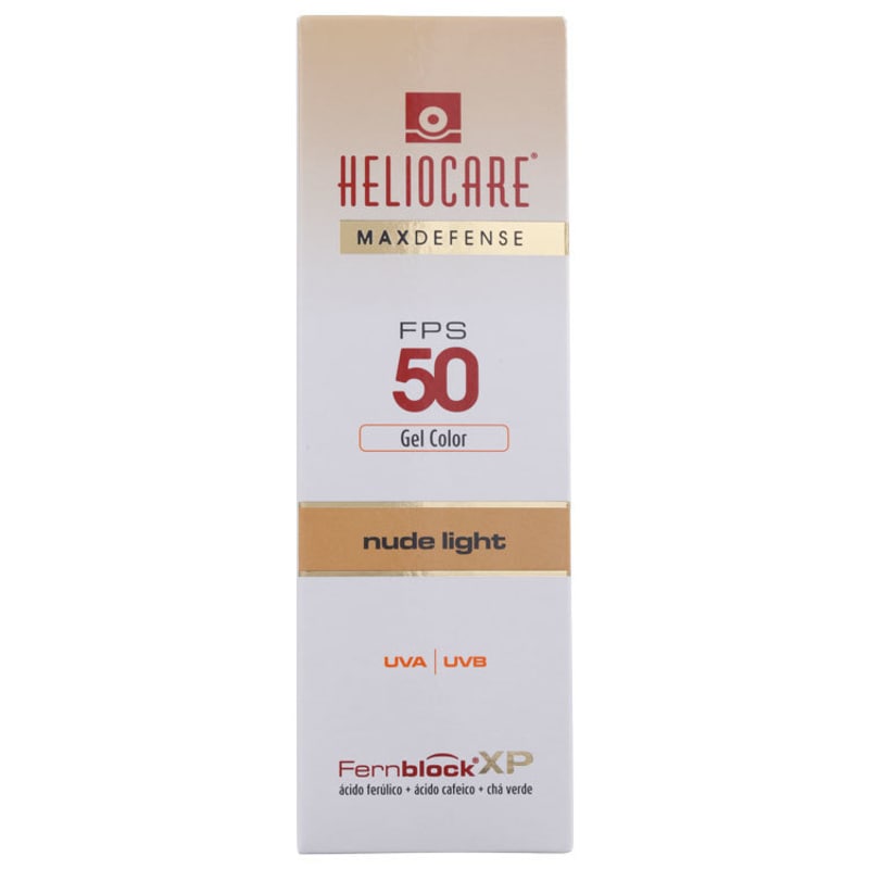 Melora Heliocare Max Defense Gel Color Nude Light FPS 50 - Protetor Solar com Cor em Gel 50g