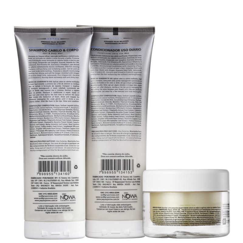 Jacques Janine Professionnel Exclusivo para Homens Cera Kit (3 Produtos)