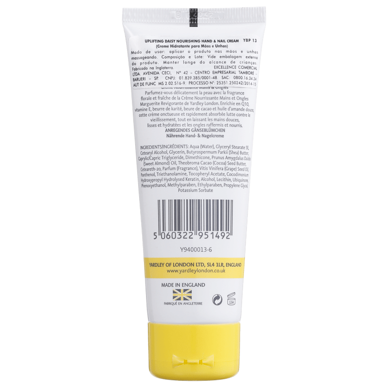 Yardley Uplifting Daisy Nourishing Hand & Nail Cream - Creme para Mãos 75ml