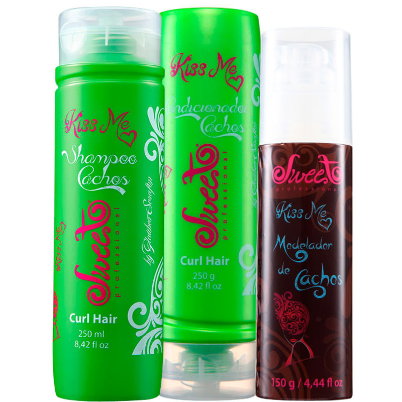Sweet Hair Kiss Me Curls Kit (3 Produtos)