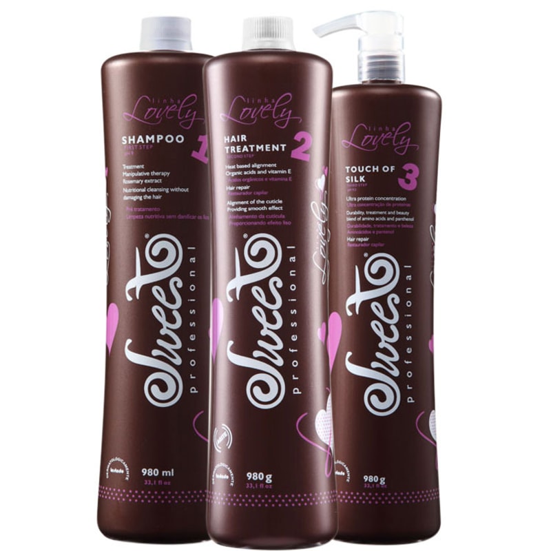 Sweet Hair Escova Lovely Professional Kit (3 Produtos)