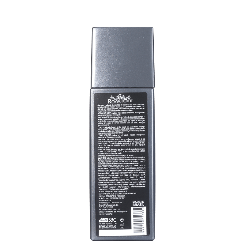 Sweet Hair Kiss Me Platinum Silver - Shampoo Matizador 250ml