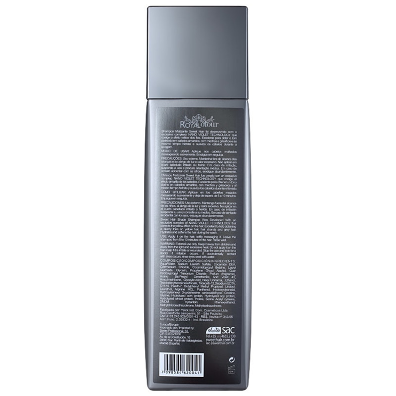 Sweet Hair Merci Platinum - Shampoo Matizador 980g