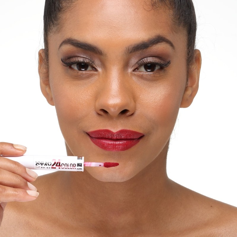 Maybelline SuperStay 24 Color 25 Keep Up The Flame - Batom Líquido Cremoso 2,3ml