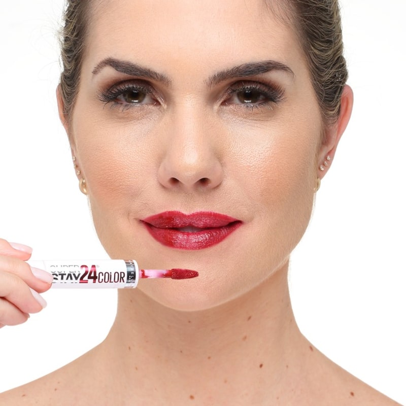 Maybelline SuperStay 24 Color 25 Keep Up The Flame - Batom Líquido Cremoso 2,3ml