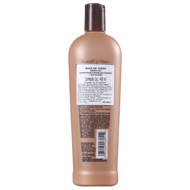 Bain de Terre Argan Oil Sleek & Smooth - Shampoo 400ml