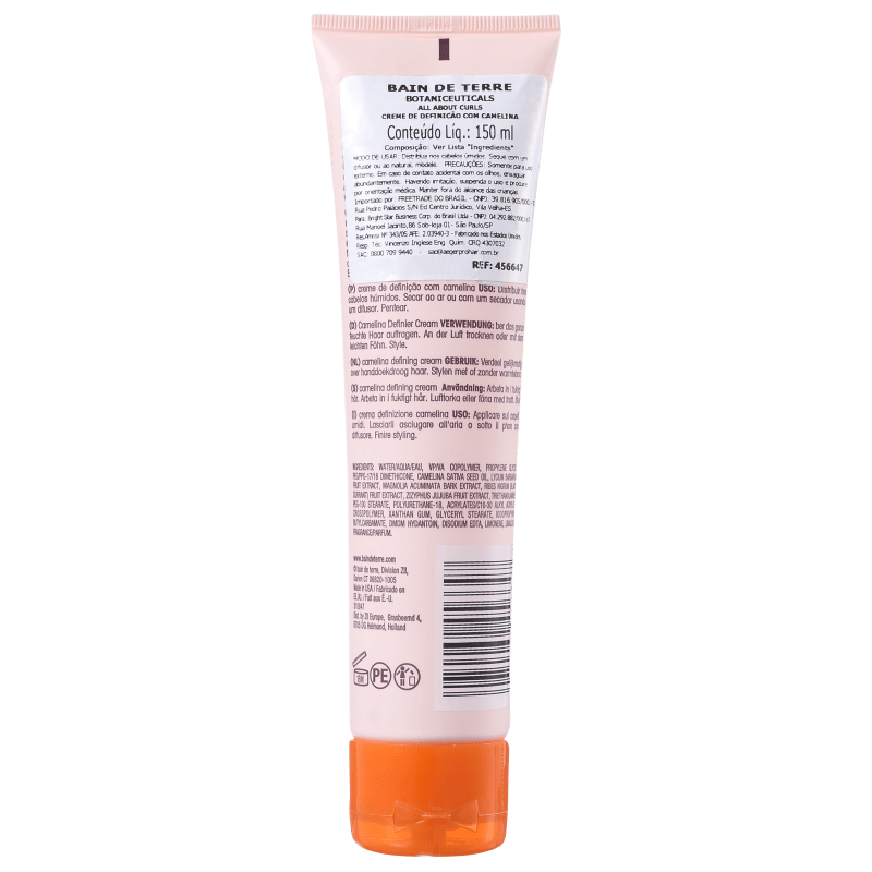 Bain de Terre All About Curls Camelina Defining Cream - Modelador de Cachos 150ml