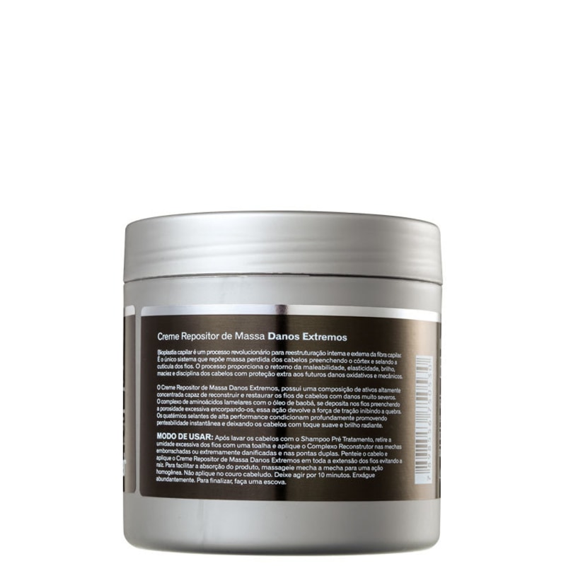 Lowell Bioplastia Creme Repositor de Massa Danos Extremos - Máscara Condicionante 450g