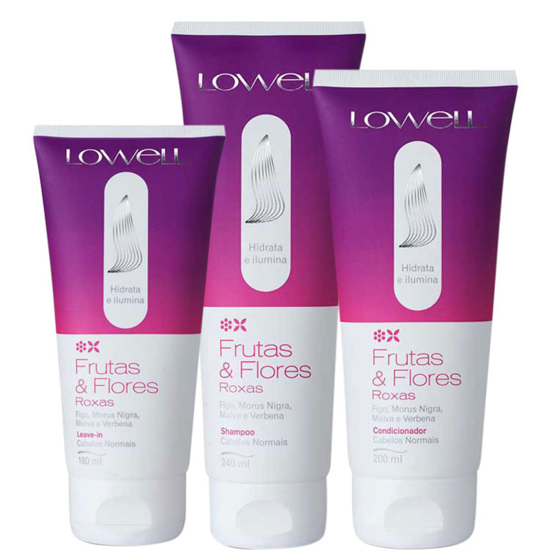 Lowell Frutas & Flores Roxas Trio Kit (3 Produtos)