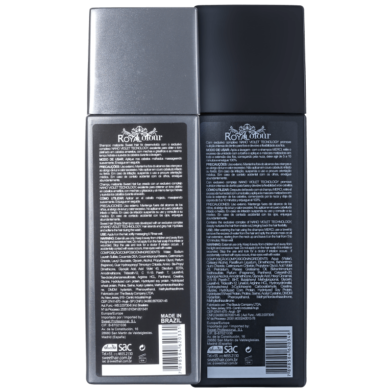 Sweet Hair Kiss Me Platinum Silver Duo Kit (2 Produtos)