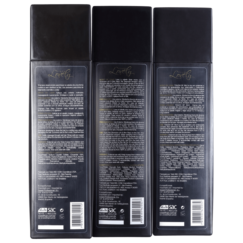 Sweet Hair Escova Lovely Professional Kit (3 Produtos)
