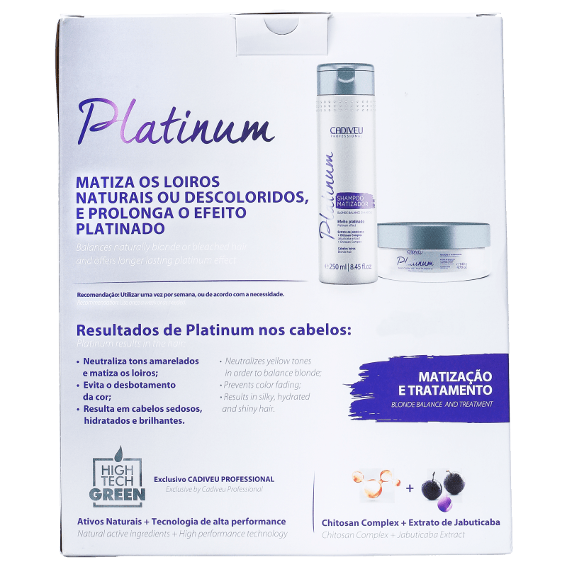 Cadiveu Professional Platinum Blonde Kit (2 Produtos)