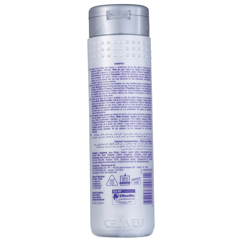 Cadiveu Professional Platinum - Shampoo 250ml