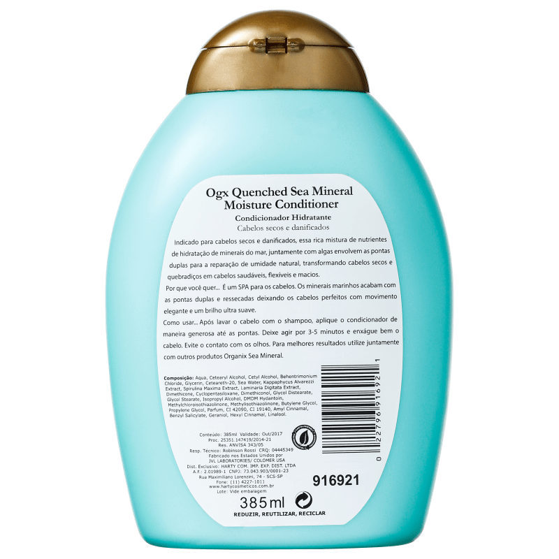 Organix Sea Mineral Moisture Conditioner - Condicionador 385ml