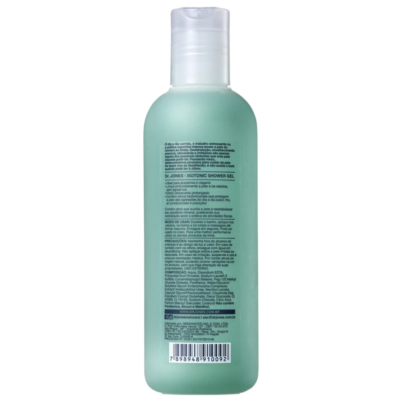 Dr. Jones Isotonic Shower Gel - Shampoo para Cabelo e Corpo 250ml
