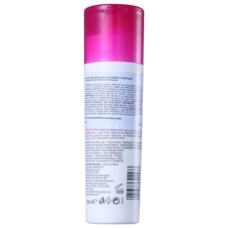 Schwarzkopf Professional BC Bonacure Color Freeze Conditioner - Condicionador 200ml
