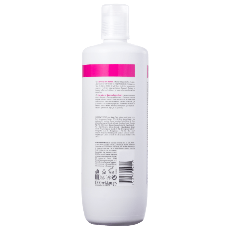 Schwarzkopf Professional BC Bonacure Color Freeze Rich - Shampoo 1000ml