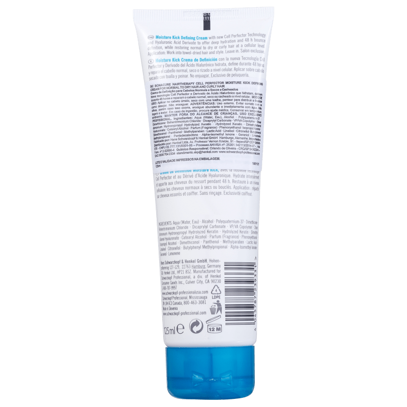 Schwarzkopf Professional BC Bonacure Moisture Kick Defining Cream - Modelador 125ml