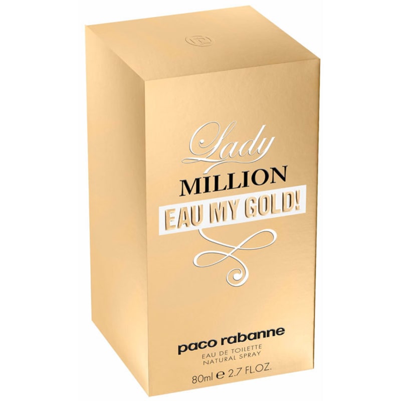 Lady Million Eau My Gold! Paco Rabanne Eau de Toilette - Perfume Feminino 80ml