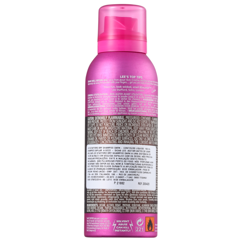 Lee Stafford Dry Dark Brown - Shampoo a Seco 150ml