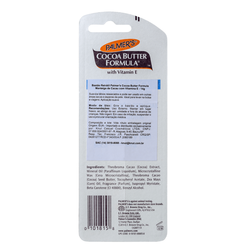 Palmer's Cocoa Butter Formula Swivel Stick for Marks, Blemishes & Rough, Dry Skin - Bastão Hidratante 14g