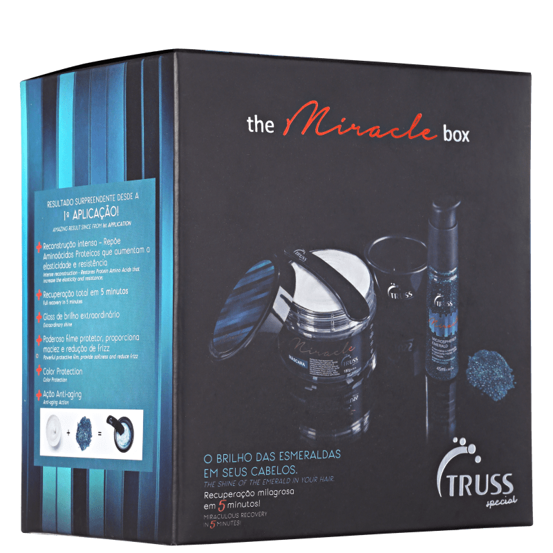 Truss Miracle Microspheres Emerald Kit (2 Produtos + Cumbuca + Espátula)