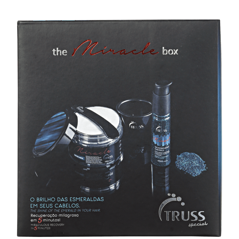 Truss Miracle Microspheres Emerald Kit (2 Produtos + Cumbuca + Espátula)