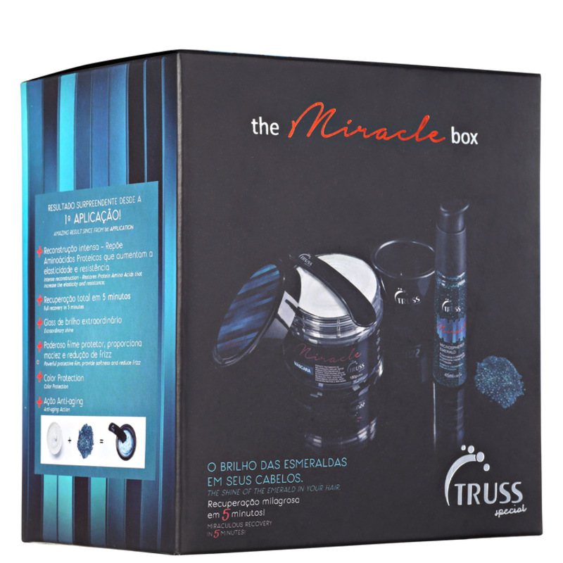 Truss Miracle Microspheres Emerald Kit (2 Produtos + Cumbuca + Espátula)
