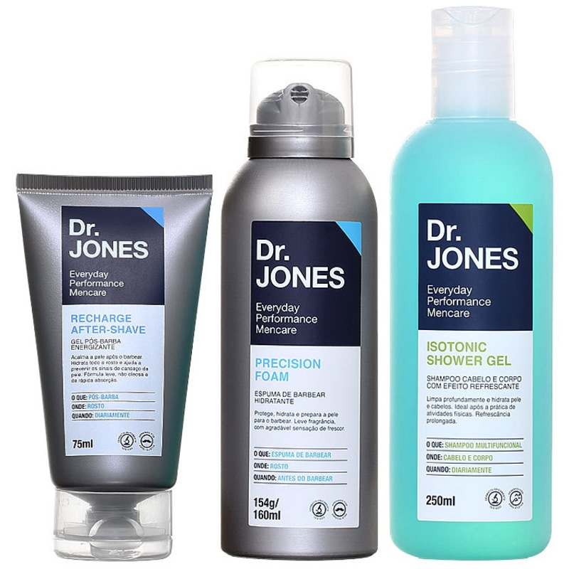 Kit Dr. Jones The Everyday Box (3 produtos + Nécessaire)