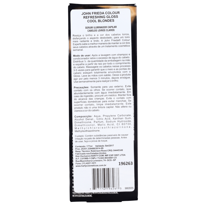 John Frieda Colour Refreshing Gloss For Cool Blonde - Realçador da Cor 177ml