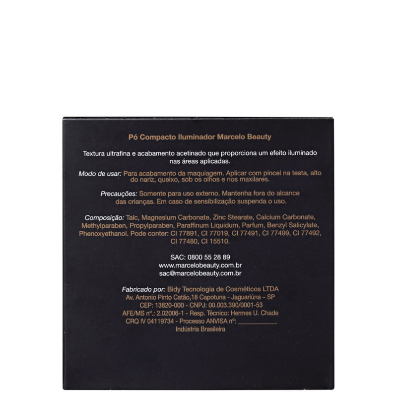 Marcelo Beauty Iluminador Bronzant - Pó Compacto 10g
