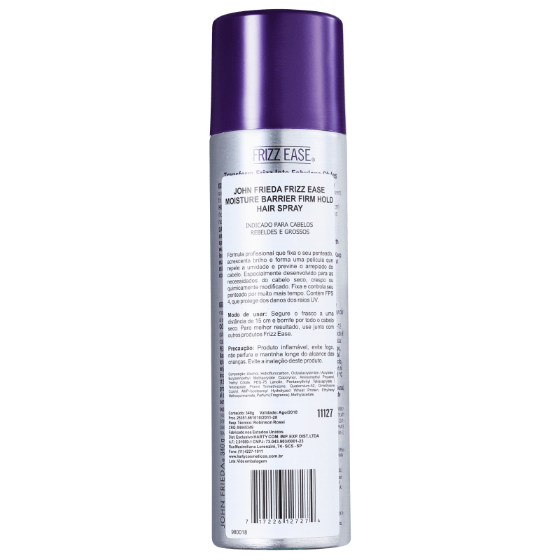 John Frieda Frizz-Ease Moisture Barrier Firm-Hold Hairspray - Finalizador 340g
